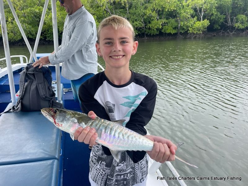 fish_tales's tweet photo. Connor and his dad had a great time estuary fishing in Trinity Inlet while in Cairns!
#fishing #fish_tales #mangrovejack #trinityinlet #spanishmackerel #cairns #cairnsaustralia #exploretnq #visitcairns #theFNQway #tropicalnorthqueensland #fishingday #fishingfnq #cairns #TNQ https://t.co/1XZbKBllaH
