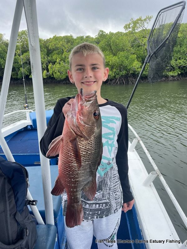 fish_tales's tweet photo. Connor and his dad had a great time estuary fishing in Trinity Inlet while in Cairns!
#fishing #fish_tales #mangrovejack #trinityinlet #spanishmackerel #cairns #cairnsaustralia #exploretnq #visitcairns #theFNQway #tropicalnorthqueensland #fishingday #fishingfnq #cairns #TNQ https://t.co/1XZbKBllaH
