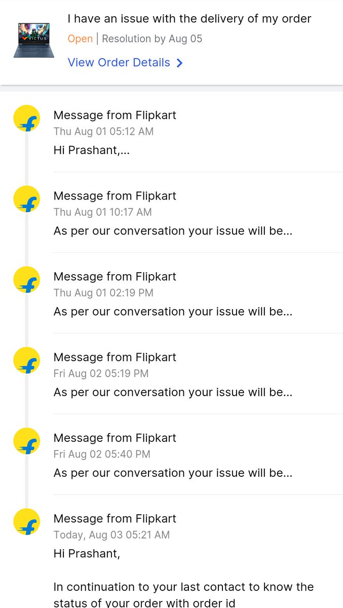 Prashantwarke's tweet photo. @flipkartsupport @Flipkart What is wrong with your logistics? I have placed the next day delivery order for HP laptop (Indiaflashmart seller) and it's the fourth day but still no-one at Flipkart is able to track where the parcel is? This is second happening with the same laptop. https://t.co/qLUgGhGbgG