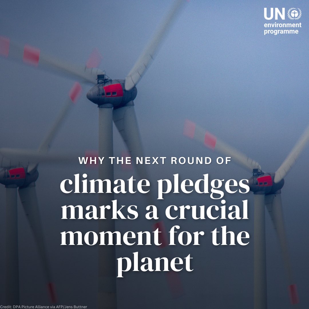 As the world bakes under record heat, the next round of climate pledges, due in 2025, is crucial for our planet. 

These plans will determine if we can avoid extreme weather and meet the Paris Agreement's 1.5°C goal. Our video explains more: unep.org/news-and-stori…
