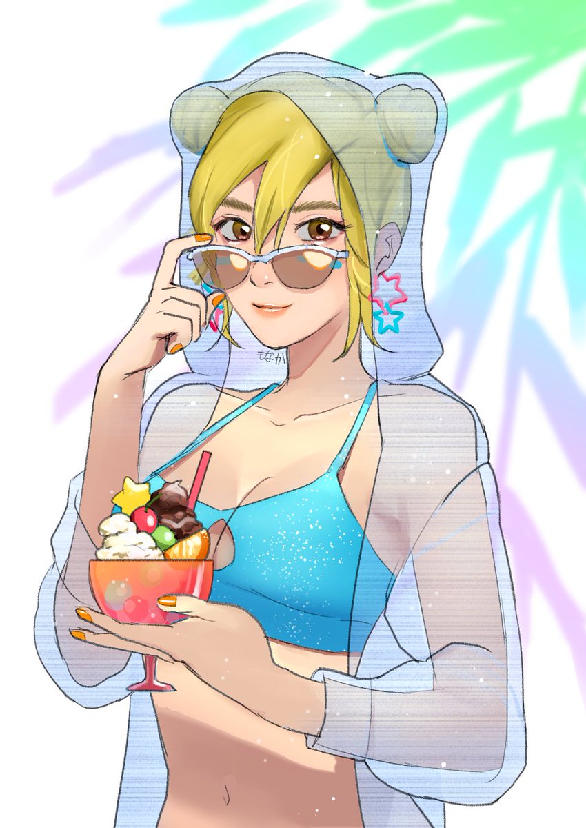 monakacreative's tweet image. 夏になると水着モクシィが描きたくなる病。
可愛く描けました🫰