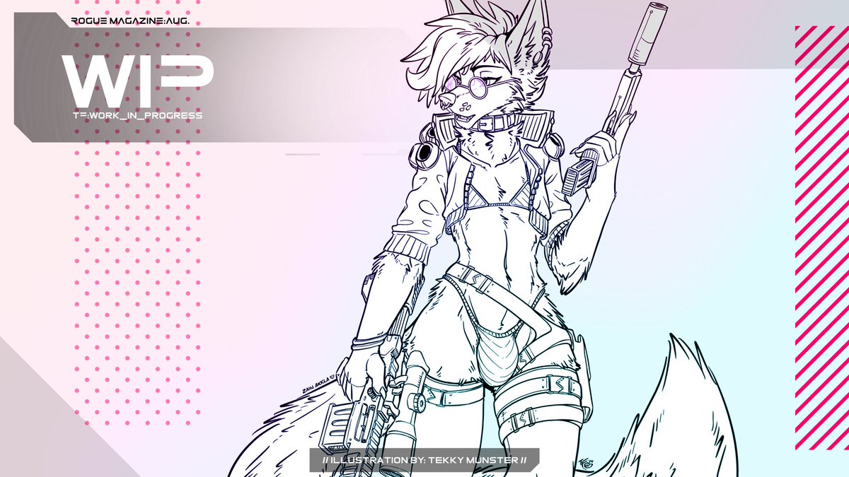 TekkysArtBox's tweet image. WIP for this month's #RogueMagazine cover~💕 

(Character: @Zain_Akkla)