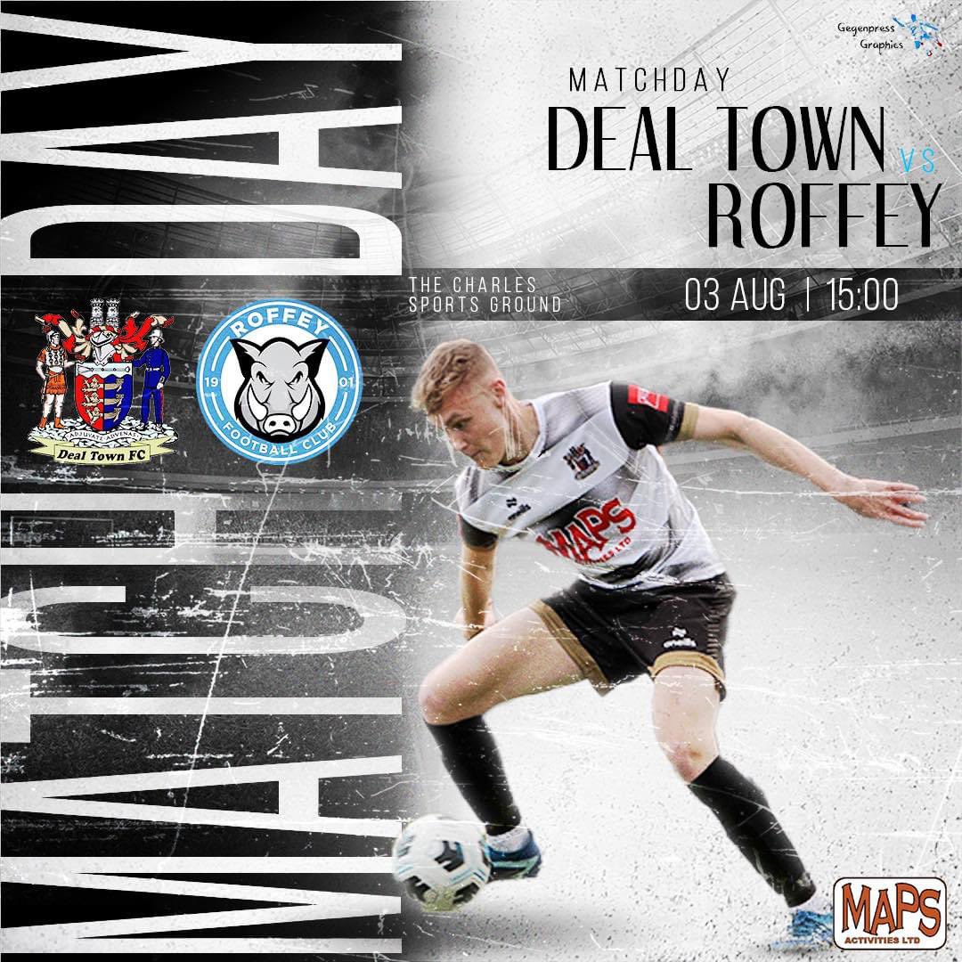 DealTownFC's tweet image. 🏆| MATCH DAY!

Let’s go then…

📆 03/08
🆚 Roffey FC
🏟️ Open at 13:30
🎟️ £10/£6/£4
❌ STs 
🧑‍🧒 U14 must be accompanied
🍔 Food by Burger Box Kent
5️⃣0️⃣/5️⃣0️⃣ - BRING CASH!
🅿️ Park respectfully 🙏🏼
🛒 Shop open 

We kick off the 2️⃣4️⃣/2️⃣5️⃣ season with FA Cup action.

#COYH 🖤🤍