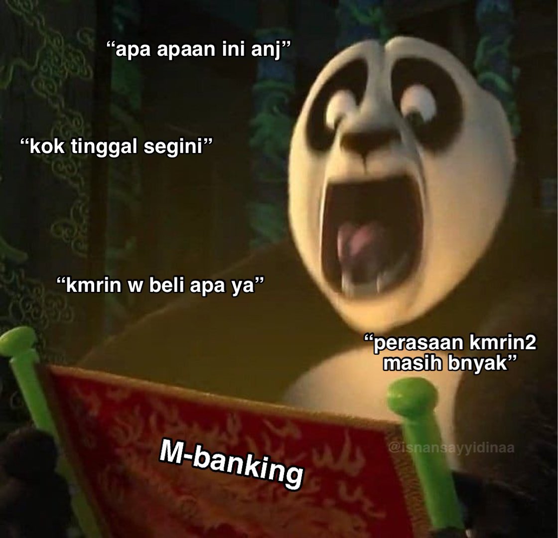 impulsiv's tweet photo. Aku ketika scroll shopee trus cek saldo https://t.co/ym5bDUtfkK