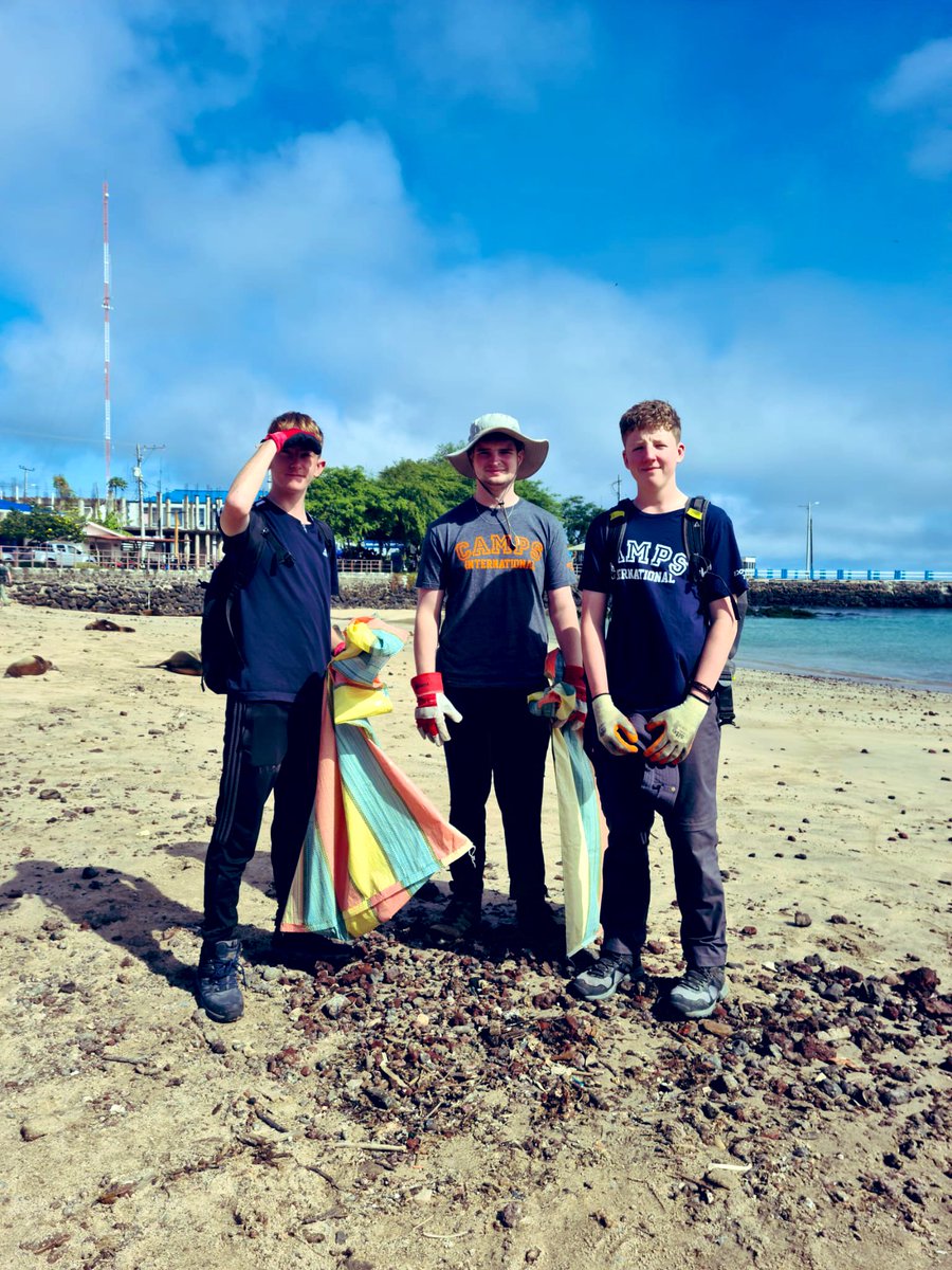 OGACADEMY's tweet photo. Students got stuck in with litter picking on the Galapagos followed by the plastic being sorted and weighed ๐๏ธ ๐ฎ โป๏ธ #caringfortheenvironment https://t.co/3E2Mc0gEFm