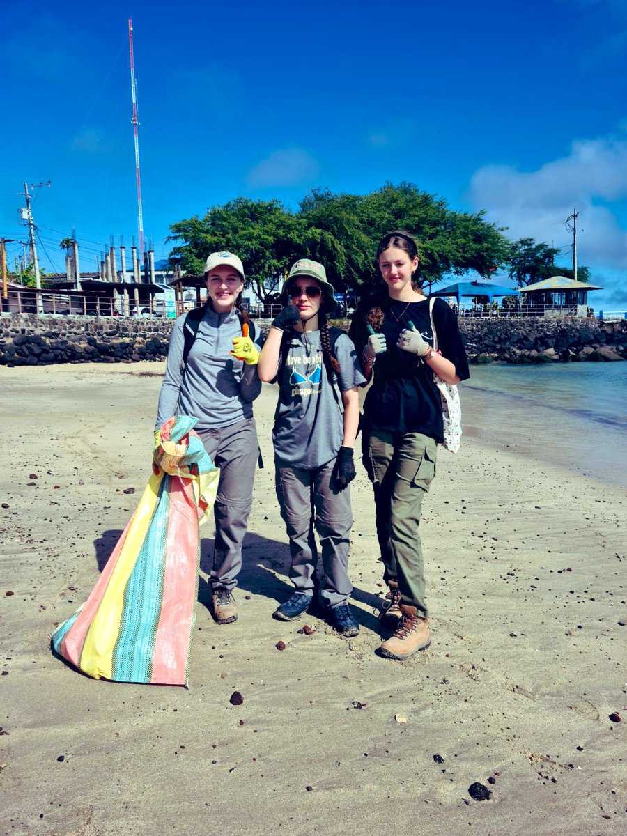 OGACADEMY's tweet photo. Students got stuck in with litter picking on the Galapagos followed by the plastic being sorted and weighed ๐๏ธ ๐ฎ โป๏ธ #caringfortheenvironment https://t.co/3E2Mc0gEFm