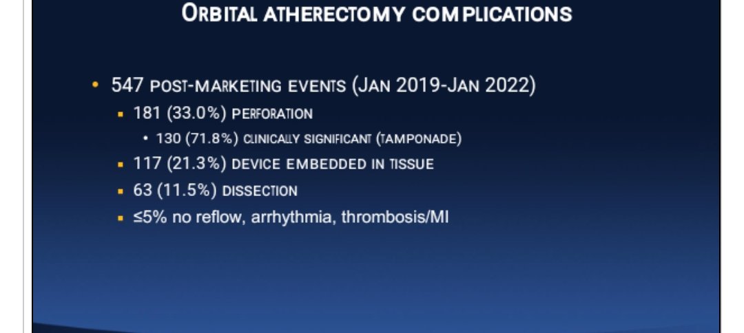 Shoaib9702's tweet photo. #CompCourse2024
Orbital Atherectomy Complications: Avoiding Perforations and the More Arcane
@crfheart https://t.co/Kka5AIwT6G