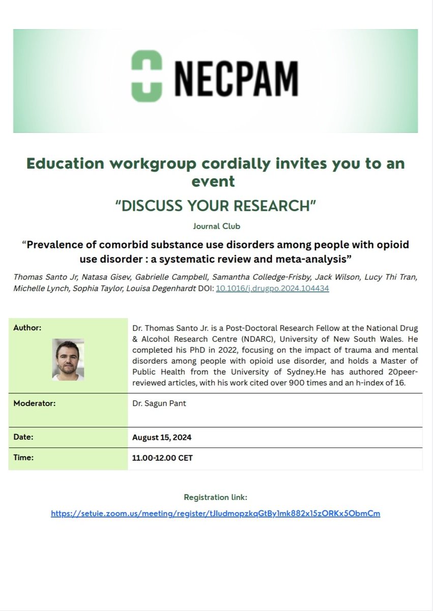 Join us for our first journal club 15 Aug 11am CET!  Register here: setuie.zoom.us/meeting/regist…