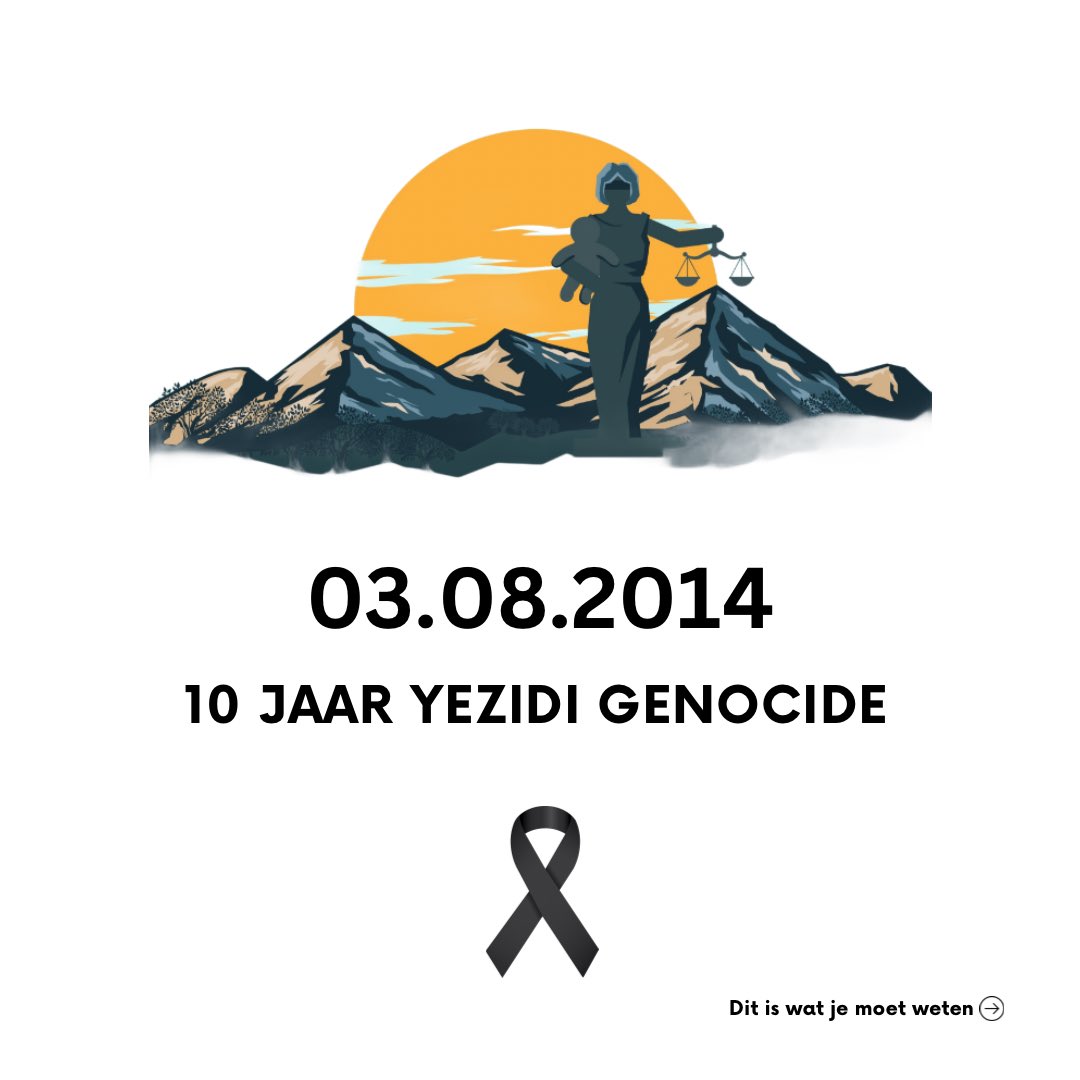 NLHelptYezidis's tweet image. De #Genocide op Yezidis: Vandaag is het precies 10 jaar geleden...