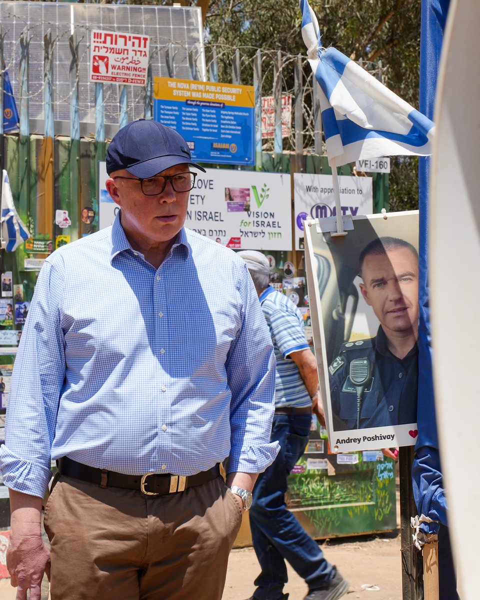 WOW, WHAT A DIFFERENCE!

During his visit to Israel, opposition leader Peter Dutton visited some of the sites of the barbaric 7 October Hamas led terrorism, including the site of the Nova Music Festival and Kibbutz Be’eri. He also spoke with some survivors and families of