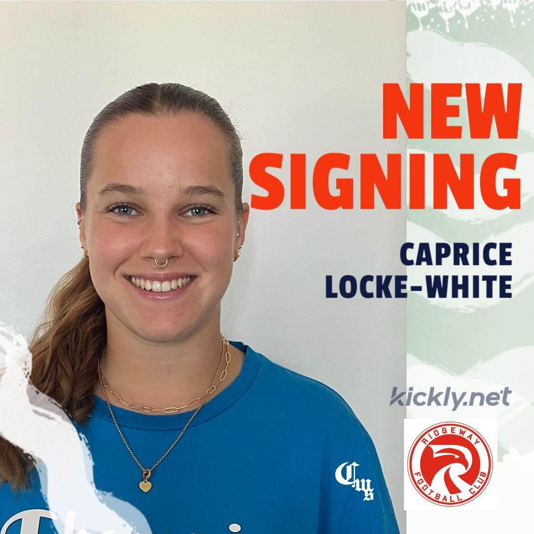 Ridgeway FC Ladies are delighted to announce the signing of Caprice Locke-White.
Caprice joins the club from Weymouth FC Women.
She is a talented right sided midfielder who is physically very strong, possesses a great change of pace and she has a fantastic attitude