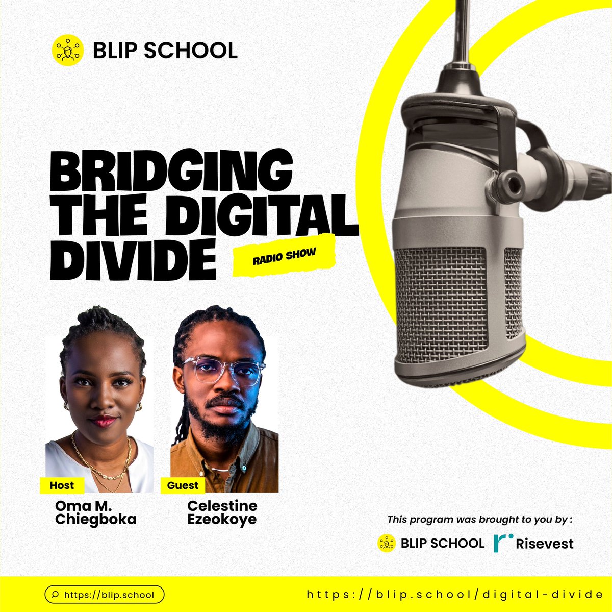 BlipSchool's tweet image. On today's episode of Bridging the Digital Divide, we'll be discussing everything about Financial Technology (popularly known as Fintech).
We'll delve into the common uses & why it pervades our everyday lives. Please tune in.
This episode was specially sponsored by @Risevest.