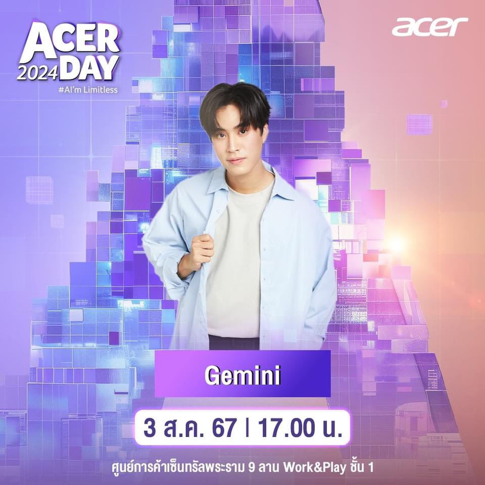 sispowder3's tweet image. มารอสุดหล่อแล้วนะค้าบ

NORAWIT MINI CON WITH ACER
#Acerday2024XGemini