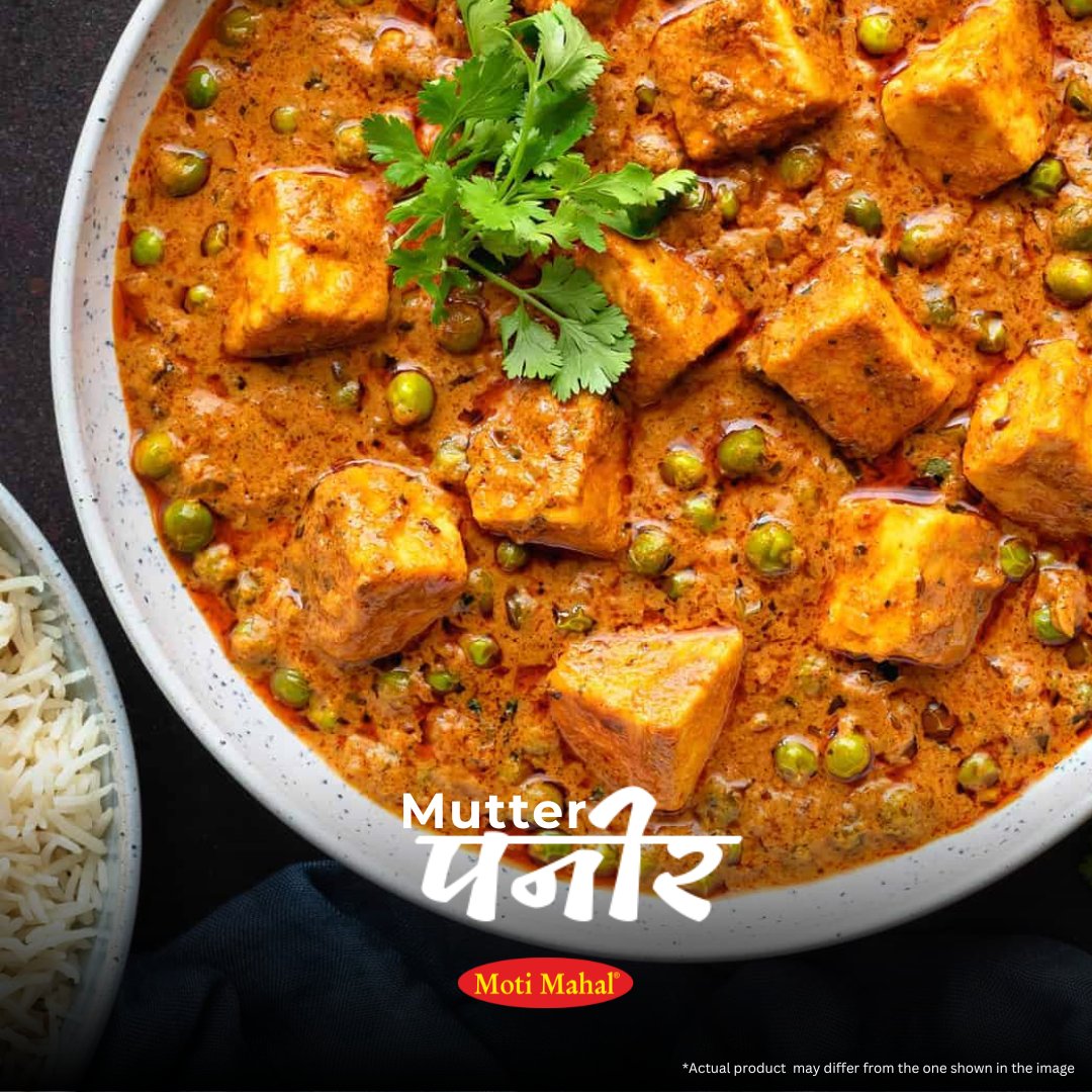 MotiMahal_India's tweet photo. Each bite is a symphony of rich masalas and aromatic spices, blending paneer-fectly with peas for a truly delightful experience.
#MotiMahal #MutterPaneer #IndianFood #IndianRestaurant https://t.co/eMoUSas6Q2