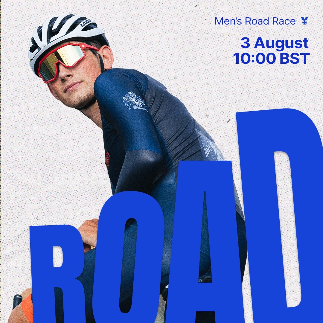 BritishCycling's tweet image. Day 8⃣ in Paris sees some familiar faces return to the GB line-up, with Josh Tarling and Tom Pidcock taking on the men&apos;s road race alongside Fred Wright and Stevie Williams 🇬🇧

Follow on britishcycling.org.uk/live
Watch on Discovery+ and BBC Sport.

#Paris2024 | #CyclingRoad