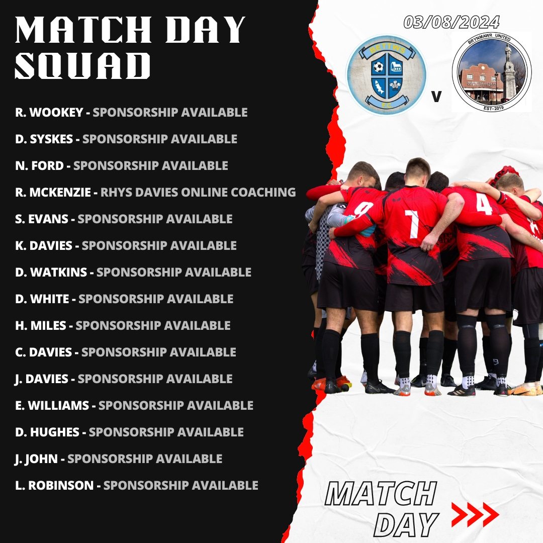 The season kicks off today with an away fixture in the Amateur Cup against <a href="/bettws_fc/">Bettws FC</a> !

Kick off at 2:00pm!
Come along and support the boys!

#UpTheMawr