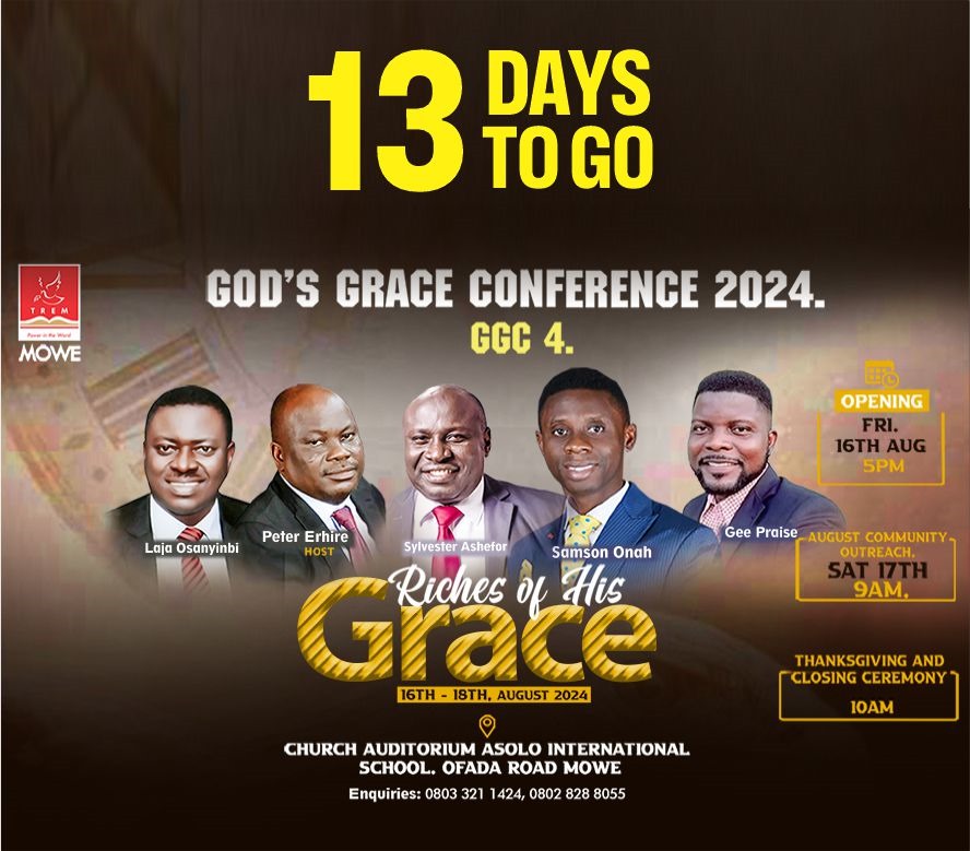 petererhire's tweet photo. Let the countdown begin...The Riches of His Glory are yours. Make it a date. https://t.co/MqFmzvDz0H