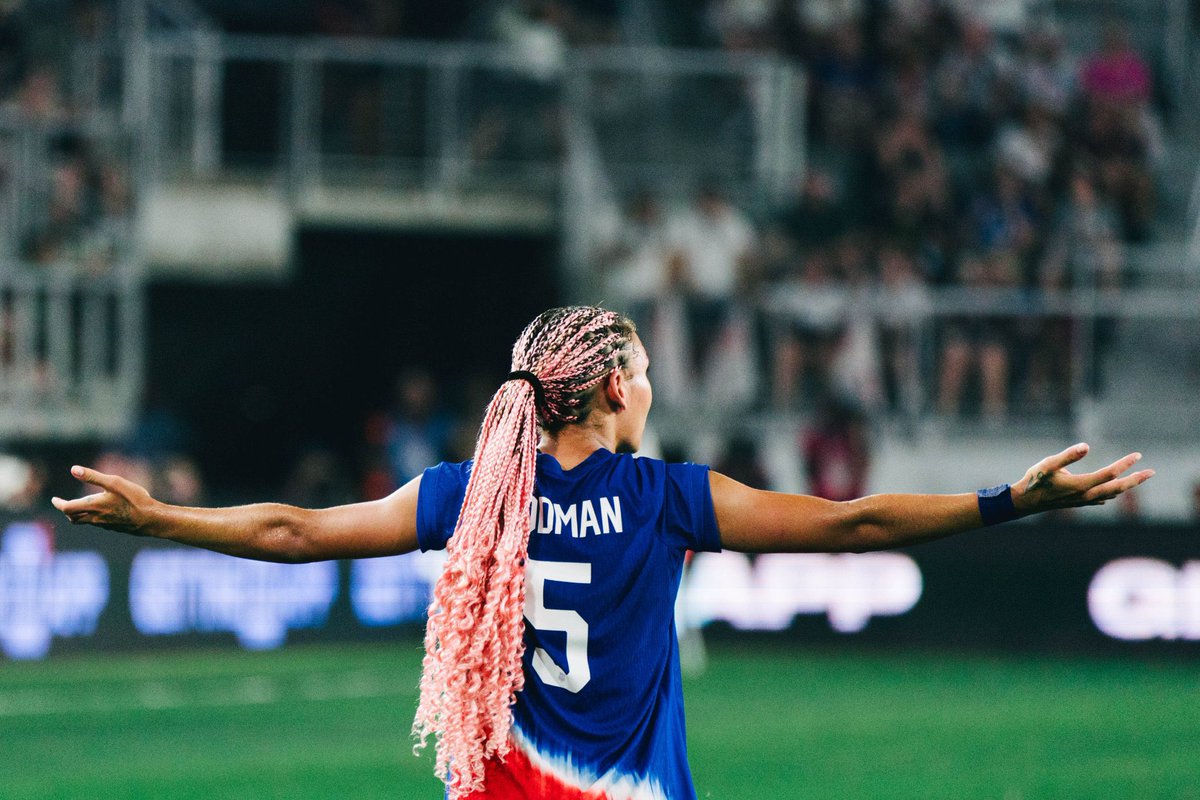 今やってるオリンピック女子サッカーのアメリカの5番のトリニティ