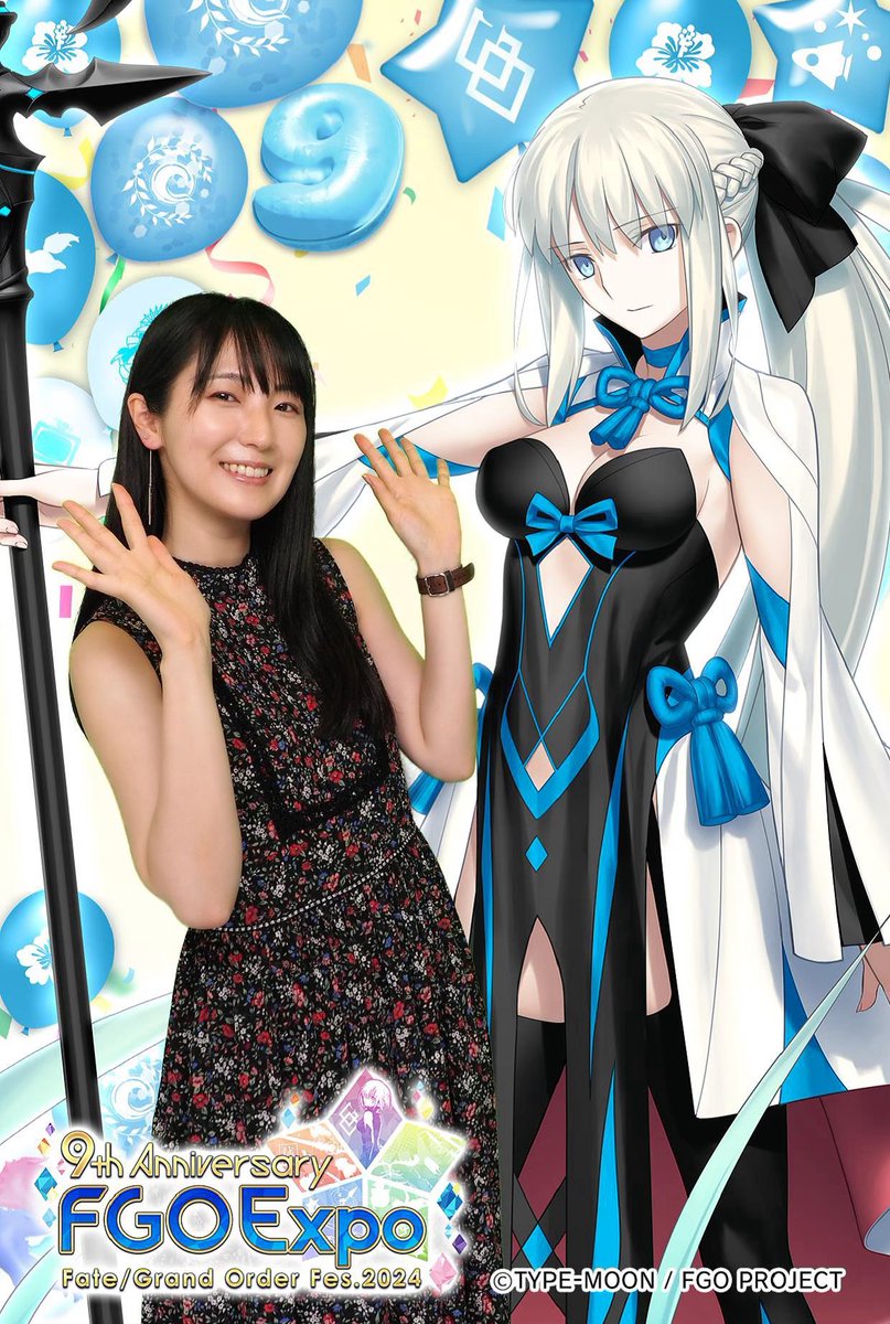 ヘヘヘ。モルガンと写真撮ってきた〜🫶 明日楽しみだねぇ♪💤 #FGO