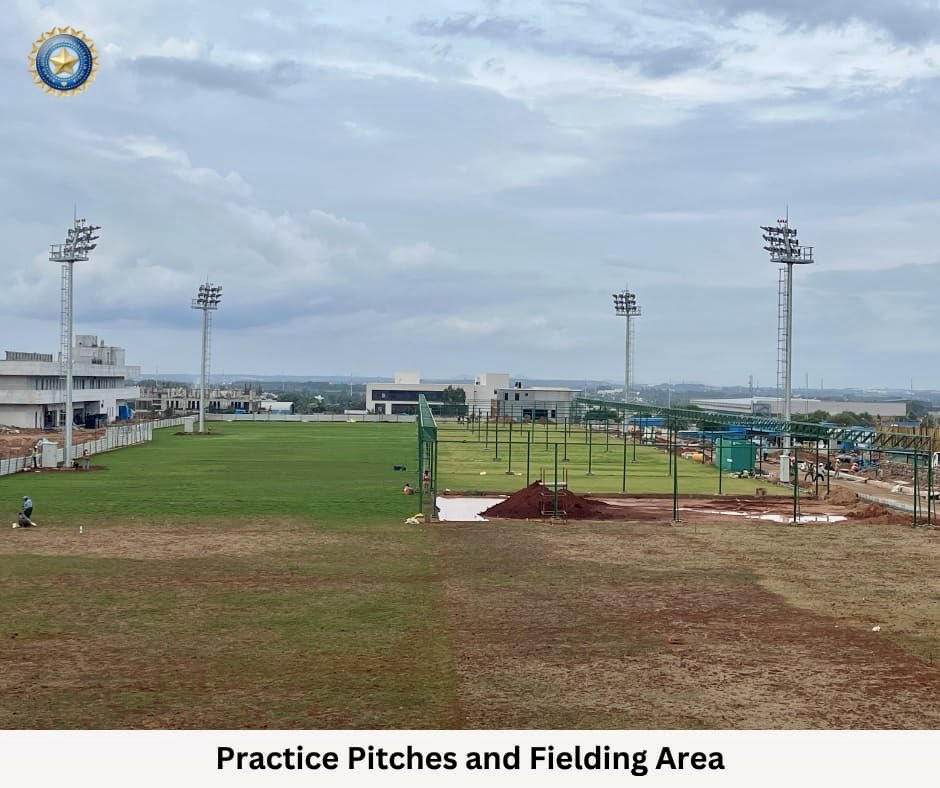 Very excited to announce that the <a href="/BCCI/">BCCI</a>’s new National Cricket Academy (NCA) is almost complete and will be opening shortly in Bengaluru. The new NCA will feature three world-class playing grounds, 45 practice pitches, indoor cricket pitches, Olympic-size swimming pool and