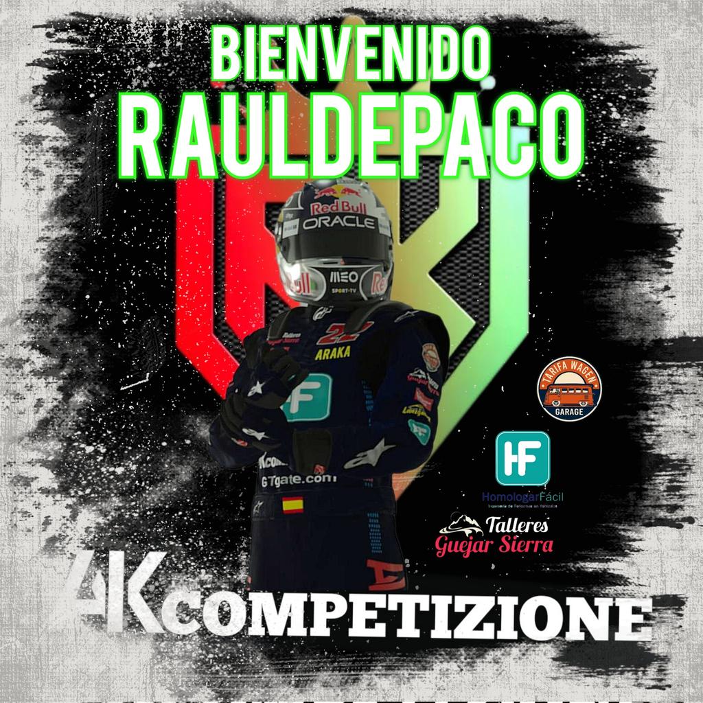 Toca da la bienvenida a otro gran piloto que se une a la familia, piloto que se reencuentra con sus excompañero de B1 y viene a darlo todo! Bienvenido RAULDEPACO!