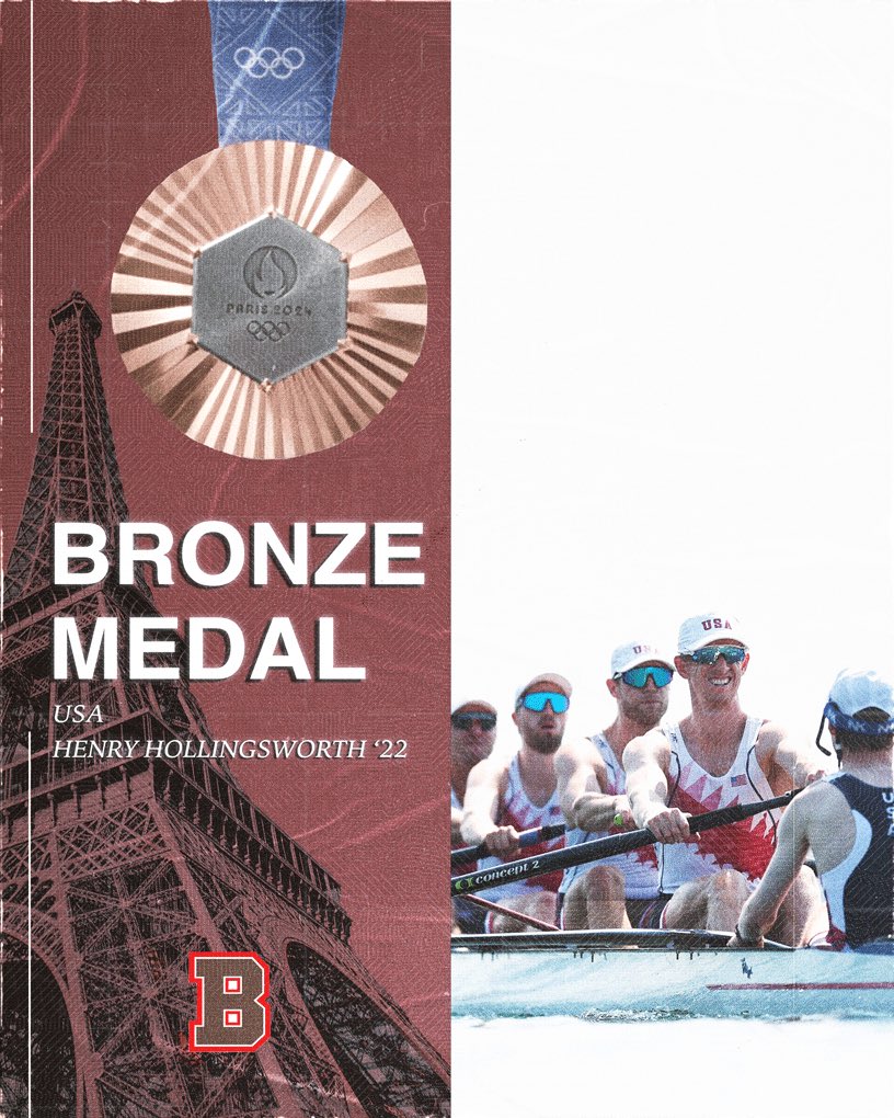 Congratulations to Team USA and Brown’s Henry Hollingsworth on capturing bronze in Paris!🥉

#EverTrue