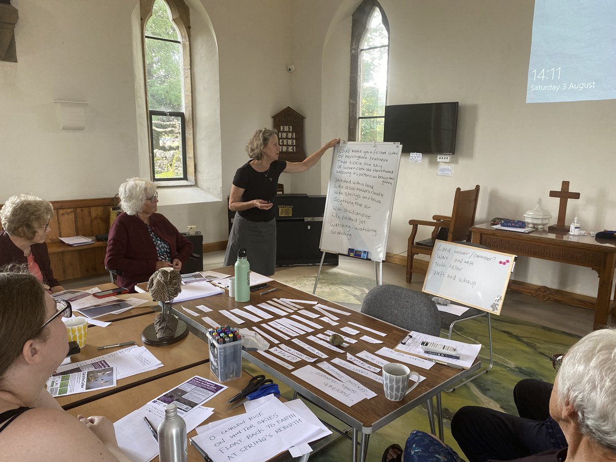 Curlew song making and poetry making, me n Mary Keith for Nidderdale Protected Landscapes in the glorious Malham
Methodist Chapel
