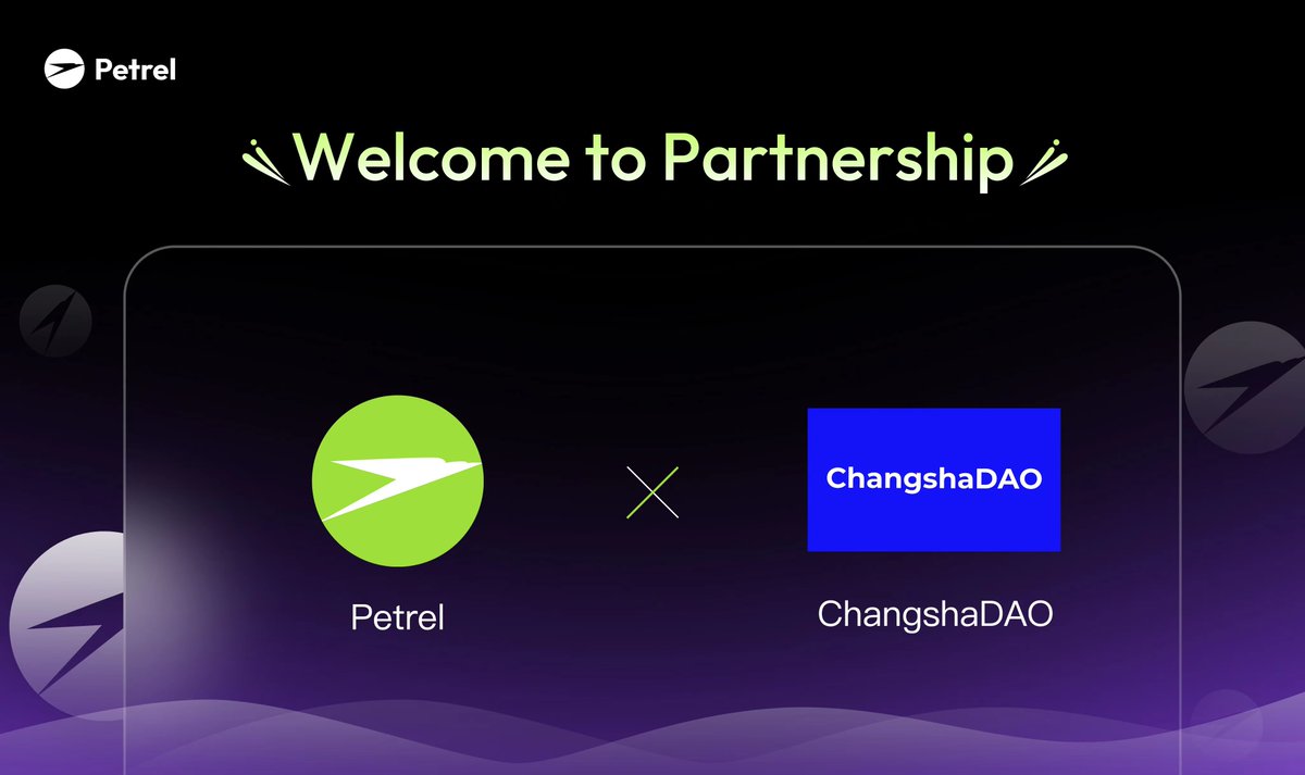 很高兴ChangshaDAO与 @petrel_club 达成合作。

@petrel_club 是一个基于TON生态的NFT平台项目，也是万物岛TON Studio入选项目，平台具备一手发行和二手交易的基本功能，侧重社区用户治理，主要服务PFP、数字艺术、游戏以及工具类创作者。  

加入Petrel 社区：t.me/Petrel_Club_gl…