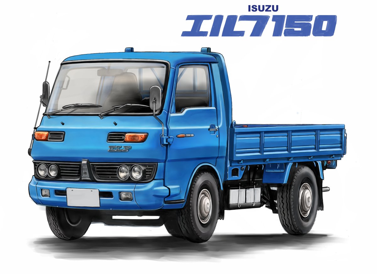 work complete/Isuzu Elf 150 actually,i plan to draw in cartoon
