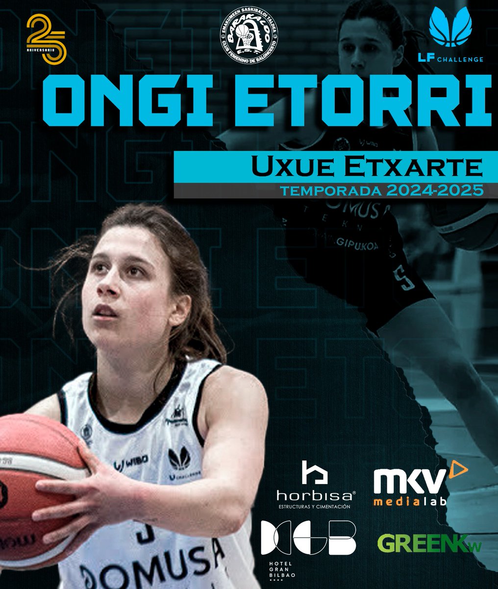 𝐎𝐍𝐆𝐈 𝐄𝐓𝐎𝐑𝐑𝐈, 𝐔𝐗𝐔𝐄 🫶🏼

🪄 Directora de orquesta con magia infinita en sus manos 
🧠 Se sabe de memoria todo lo que pasa en una pista de baloncesto 
🔥 Sua zainetan

🔝 Uxue Etxarte, visión de juego sin límite para el HGB Horbisa GreenKW Barakaldo 

#SueñoContigo