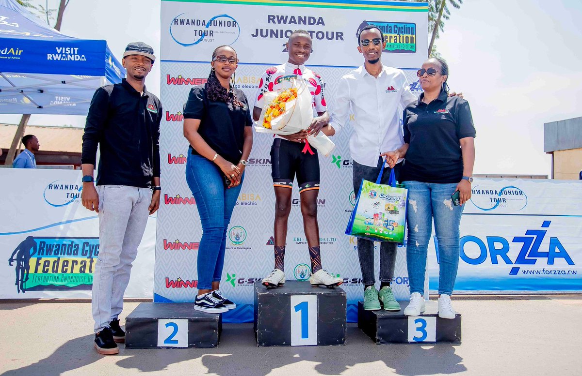 cyclingrwanda's tweet photo. #RwandaJuniorTour 2024
Mountain Classification Final sponsored by @EriRwandaLtd
🥇Ruhumuriza Aime (CCA) 11pts
🥈Niyongira Vianney (Nyabihu) 6pts
#Rwanda #Import #Export #Indomie #Colgate #Blueband #RedBull #JohnnieWalker #SkyVodka #Pakmaya #SantaLucia #Nestle #EvyBaby https://t.co/jBvZ3hqRKF