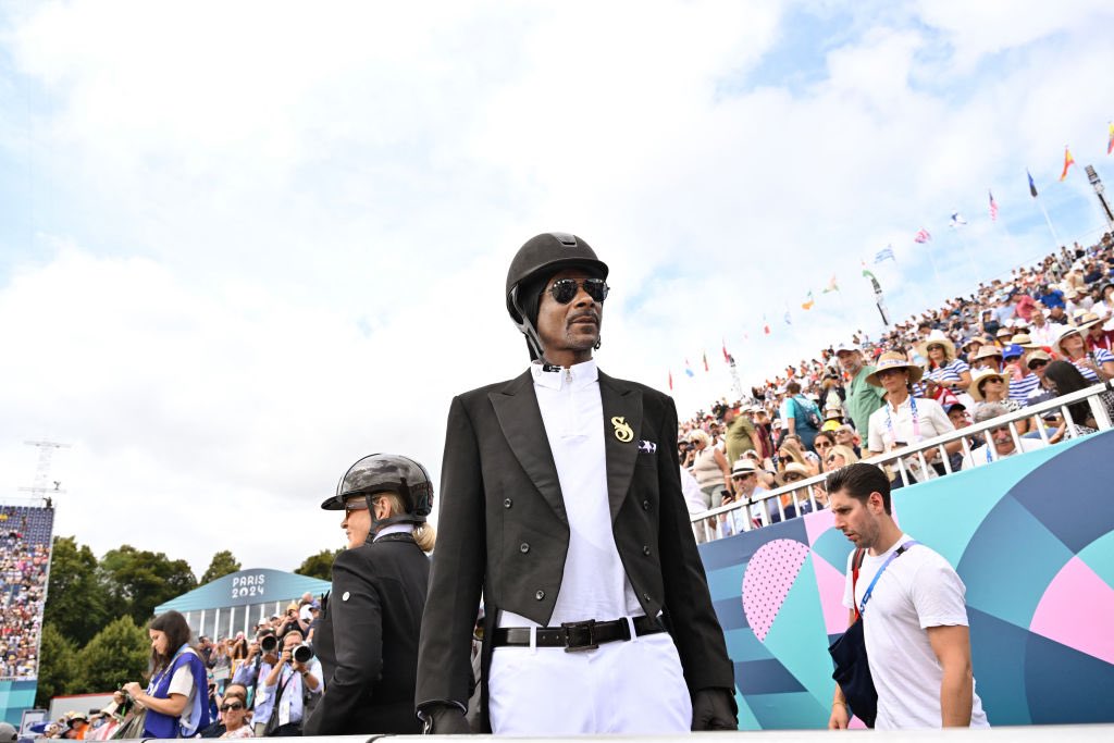 werealwayson's tweet photo. What a time to be alive. To see Snoop and Martha in head to toe equestrian gear at the Olympics. https://t.co/xqFAROEjOu
