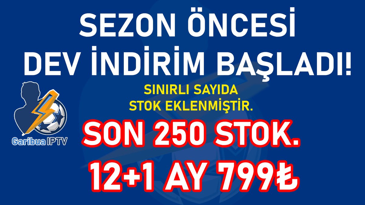 MeenakshiT61746's tweet photo. 📷 Fiyatlara zam gelmeden biz size indirim yapalım istedik.

🍭12+1 ay 799₺

Üyelik aldığınızda 7 gün iade hakkı ve 5 mbps altında hızınız yoksa donmama garantisi mevcuttur.

WhatsApp: https://t.co/O8LnJ24jQM https://t.co/UwqPf1qsOF