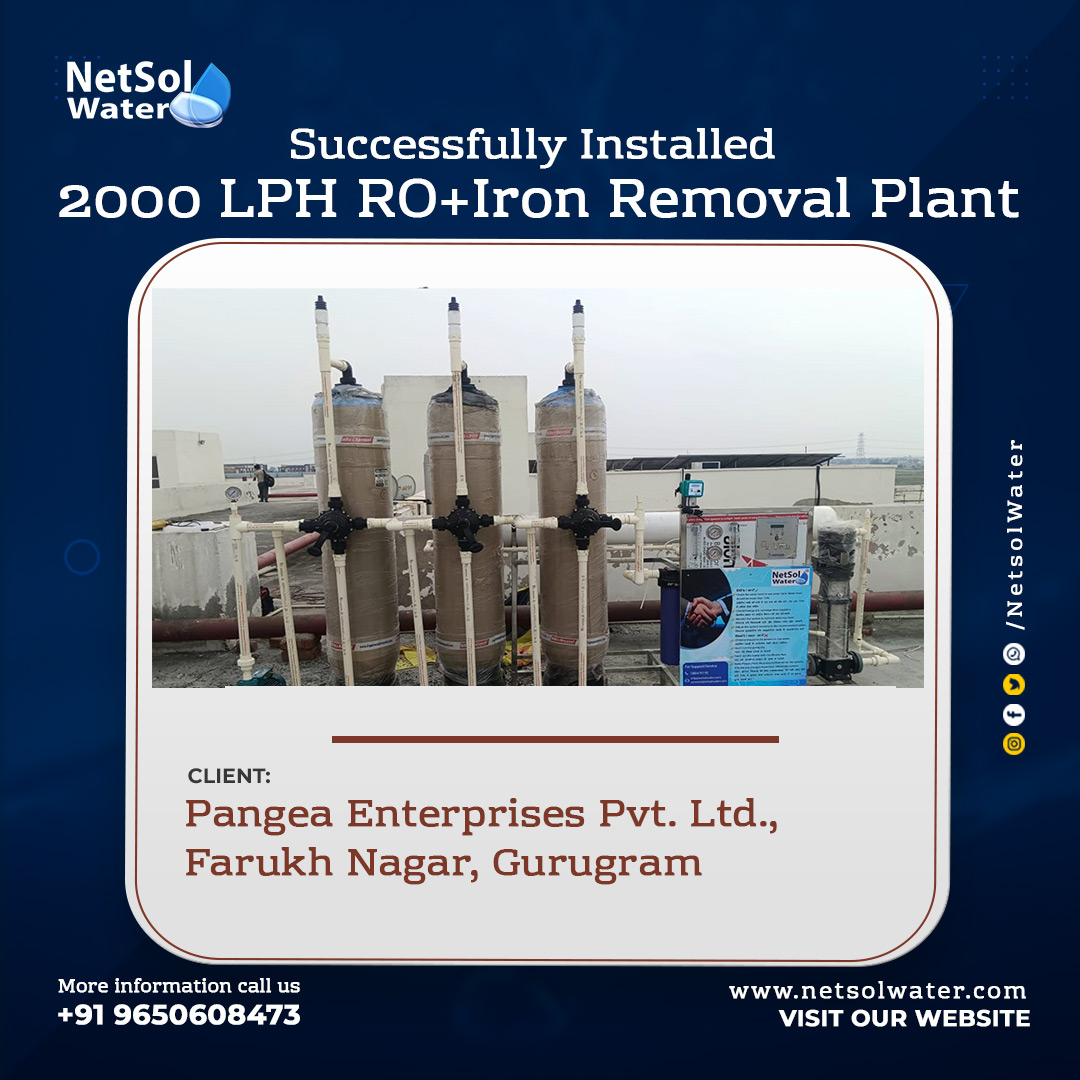 NetsolWater's tweet photo. 2000 LPH RO & Iron Removal Plant is now operational at Pangea Enterprises Pvt Ltd, Gurgaon! As India’s leading RO plant manufacturer
Experience the Netsol Water difference.
#WaterTreatment #ROPlant #IronRemoval #netsolWater #ROSystem #IronFilter #Gurgaon #Mandi https://t.co/WZ3mqLu4IA