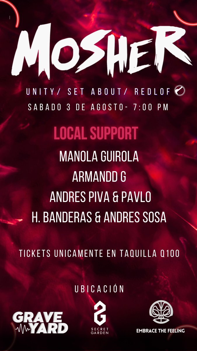 Mosher hoy en Secret Garden, argentino referente de techno desde Tulum, no se lo pueden perder!