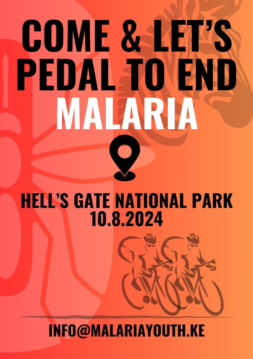 DoZCoG's tweet photo. Join us @pedal4Malaria and @MalariaYouthKE tocycle for a good course. The goal is to end malaria and have a #MalariaFree Kenya by 2030. Your contribution to this fight is life saving. Shall we? #PedalAgainstMalaria #ZeroMalariaYouthKE https://t.co/LBE9HV2pFb