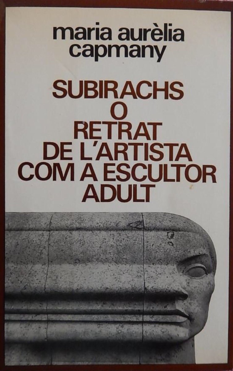 Avui, 3/8, fa 106 anys naixia l'escriptora Maria Aurèlia Capmany (1918-1991). La recordem amb el llibre que va escriure sobre Josep M. Subirachs a partir de les converses que va mantenir amb l'escultor. Seria interessant reeditar aquest llibre, després de tants anys descatalogat.
