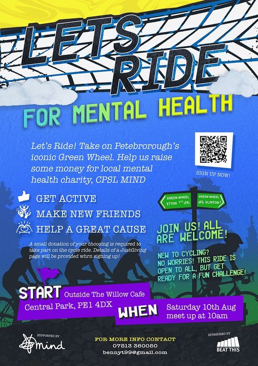 Register your interest and learn how you can support men's mental health in Peterborough here...

"Peterborough CIC Founder, Musician &amp; Amateur Cyclist Raising Funds Supporting Men’s Mental Health"

essentialreading.great-site.net/index.php/15-f…