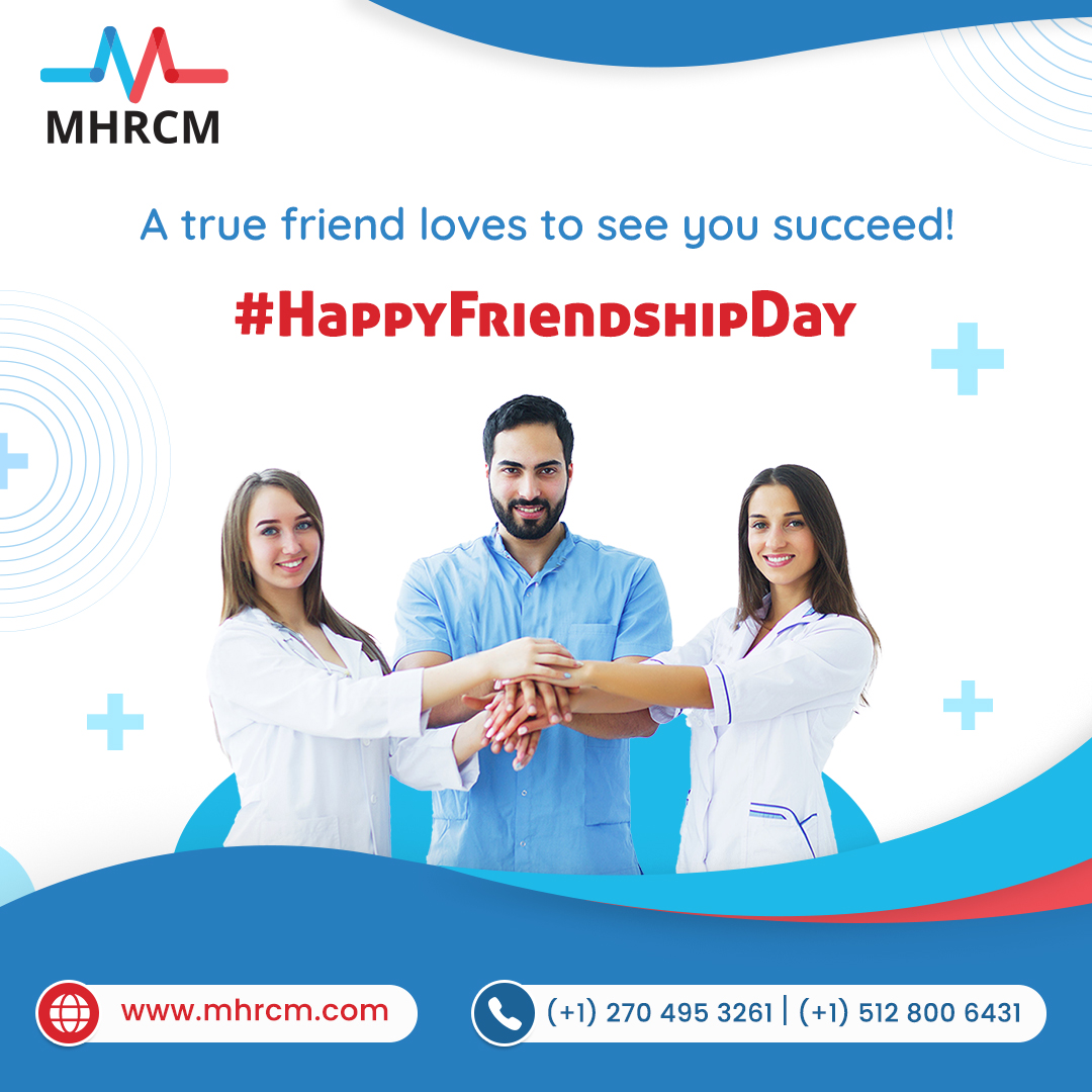 MedhealthRCM's tweet photo. MHRCM will be your well-wisher and by your side throughout your medical billing process. Join hands with MHRCM to reach your dream destination.
#happyfriendshipday #friendshipday #medicalbillingservices #medicalbilling #claimmanagement #rcm #revenuecyclemanagement #mhrcm https://t.co/d7lDsPWt6Z