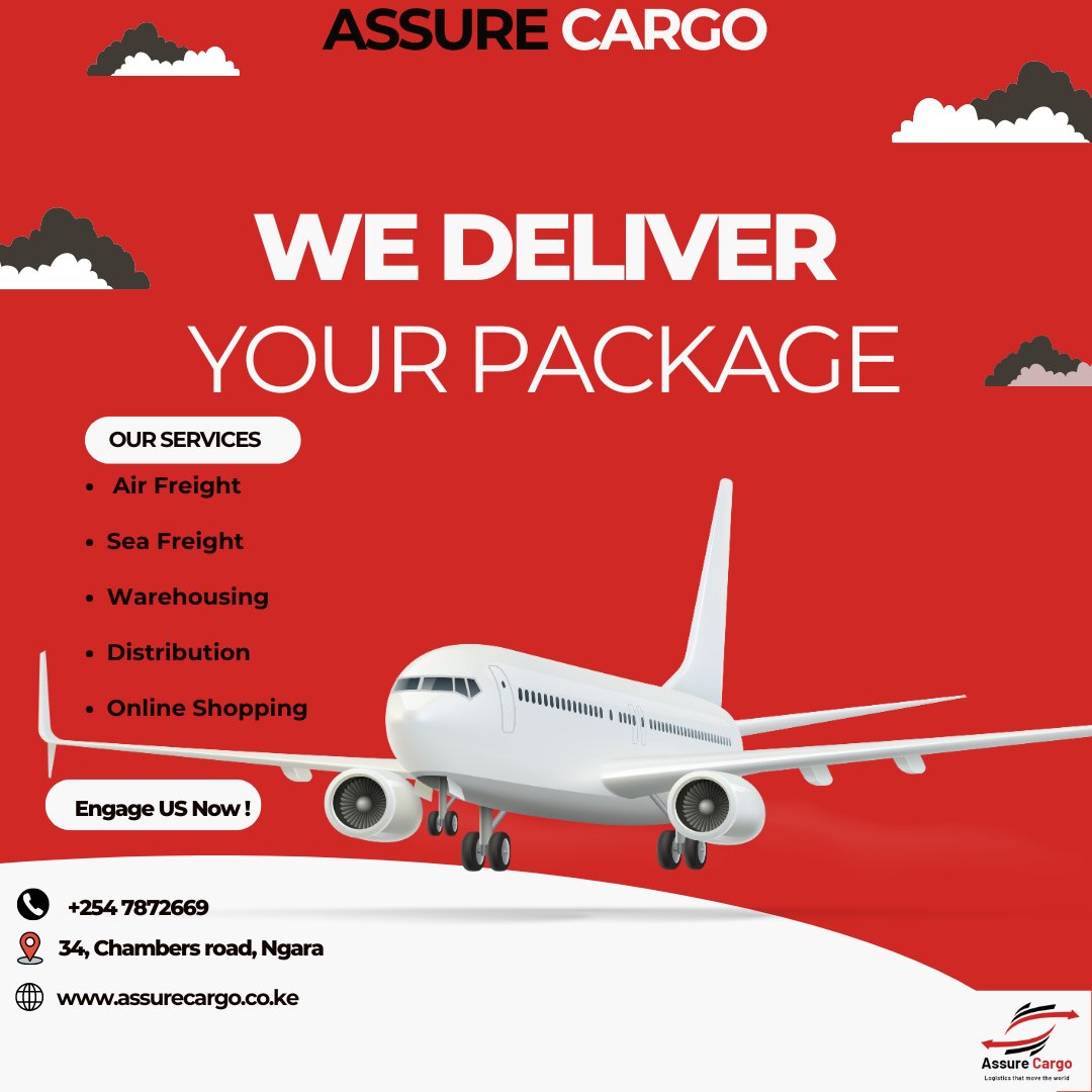 AssureCargoKe's tweet photo. Assure Cargo Wishes you a Lovely Weekend Ahead!

For shipping Services Engage us through: 

☎️ +254 787352669
 
📍 34, Chambers Road, Ngara

🌐 https://t.co/Q8IS1czjVN https://t.co/SdfRnnibxn