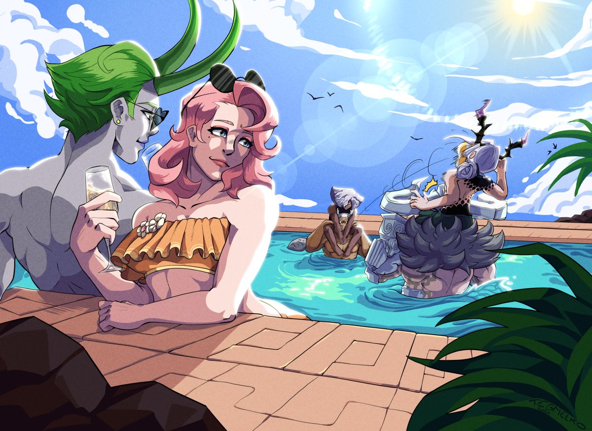 I'm not really active in here but heres a piece I did for a contest :)c
#Dislyte #DislyteFanart #DislyteSummerVibes