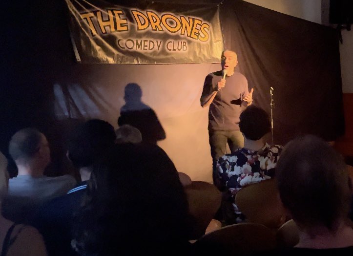 Loads of fun performing at <a href="/DronesComedy/">Drones Comedy Club</a> in Chapter Arts Centre <a href="/chaptertweets/">Chapter Arts Centre</a> . Such a well run night in a cracking venue. #standupcomedy #comedyclub #cardiff #canton #pontcanna #wales