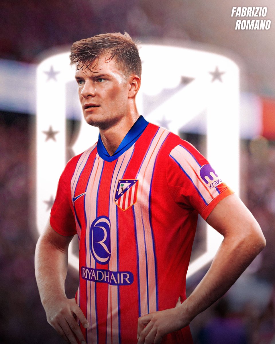 FabrizioRomano's tweet photo. 🚨🔴⚪️ EXCL: Alexander Sørloth has just arrived in Madrid and he’s set for medical today as new Atlético player!

Sørloth and his long time agent Morten Wivestad, arrived today after completing the agreement on personal terms.

Contract signing, next step.

Here we go! 🇳🇴 https://t.co/Nso7XwQMl7