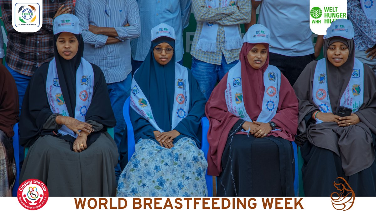 This #WorldBreastfeedingWeek, <a href="/gredosom/">GREDO SOMALIA</a> in partnership with <a href="/Welthungerhilfe/">Welthungerhilfe (WHH)</a> reaffirms our commitment to supporting parents and enabling breastfeeding. Optimal infant feeding is crucial for child survival and development. Let's empower families and communities to make informed