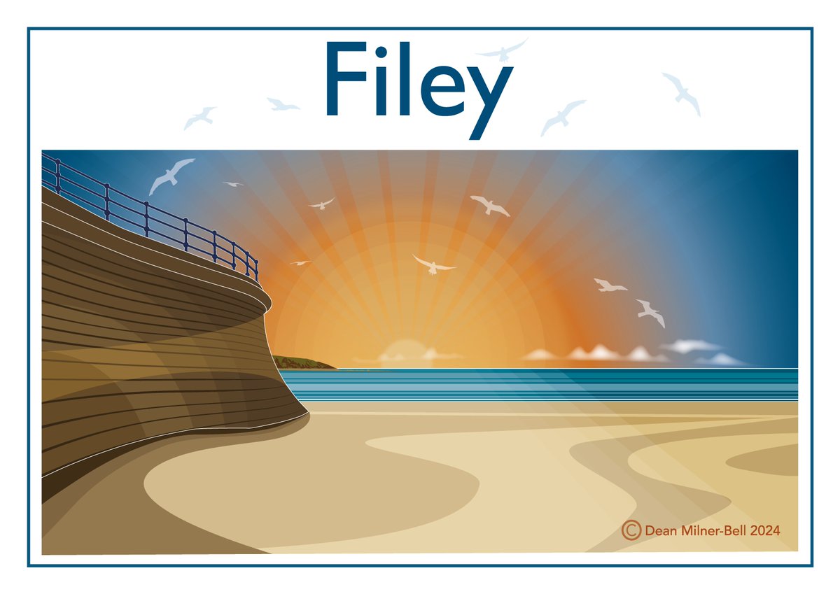 milner_bell's tweet image. You can't beat a #filey sunrise. So whilst waiting for the my new artwork website to be completed, I just had to draw this 😁 @Filey_UK @northyorksc @VisitBritain @ScarboroughUK @OfficialFiley @FileyBayToday @stayinfiley @Welcome2Yorks @Living_North @NorthYorksEvent