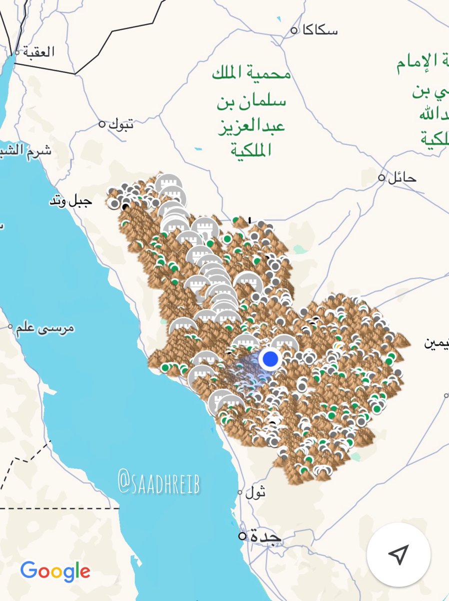 الخريطة البرية لـ #المدينة_المنورة 
موضحة فيها أسماء :
-الجبال 
-الوديان 
-الفياض 
-الآبار 
-المواقع التاريخية وغيرها 

🔻🔻
goo.gl/maps/EULpwRY9a…
