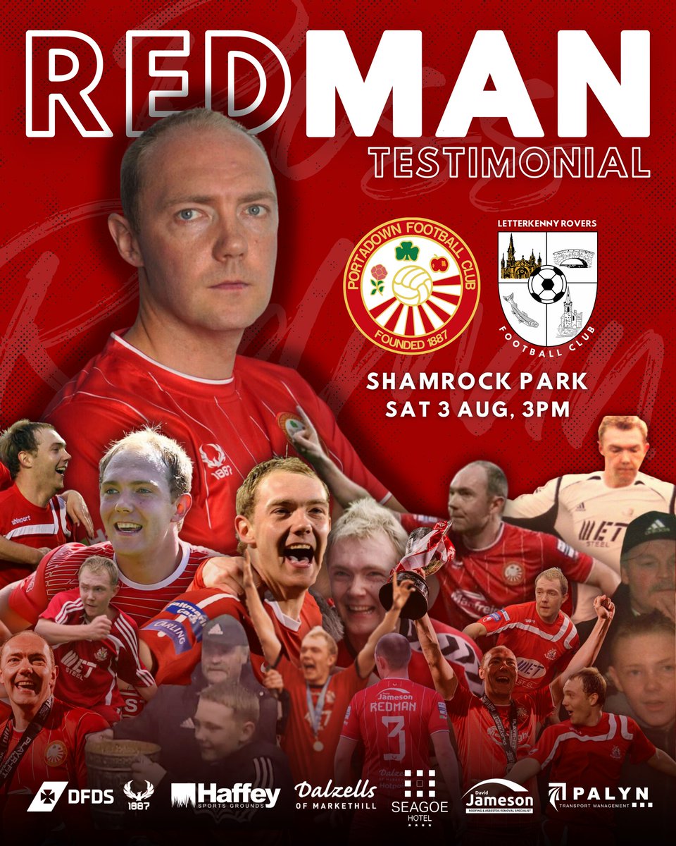𝗥𝗼𝘀𝘀 𝗥𝗲𝗱𝗺𝗮𝗻 𝗧𝗲𝘀𝘁𝗶𝗺𝗼𝗻𝗶𝗮𝗹

Our final pre season fixture is upon us today as we take on Letterkenny Rovers in <a href="/R_Redman1/">Ross Redman</a> testimonial game at Shamrock Park, kick off 3pm