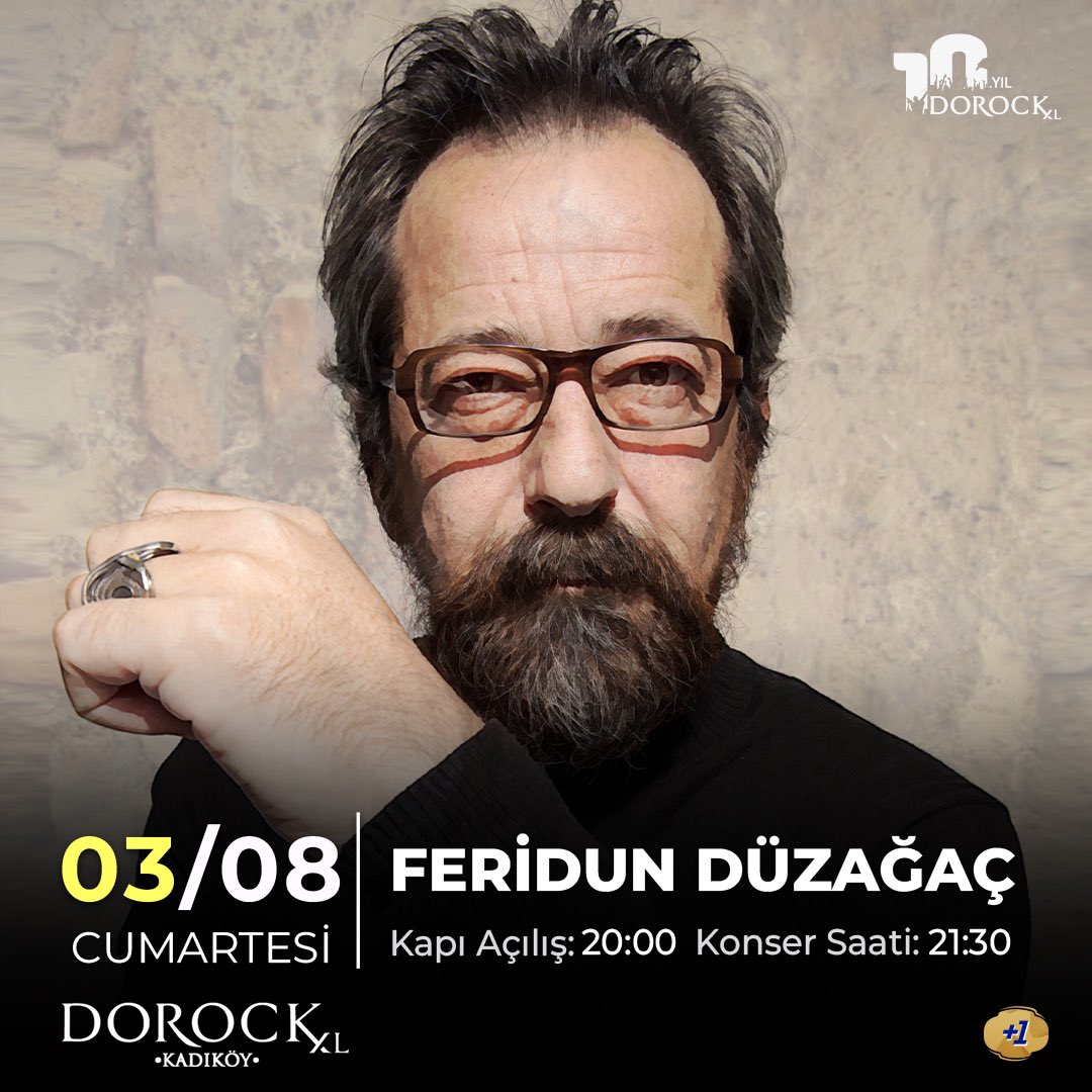 Feridun Düzağaç, bu akşam 21:30’da Dorock XL Kadıköy sahnesinde! 

Biletler 🎫 Biletix, Bubilet, Biletinial, Biletino ve Dorock XL gişesinde satışta. 

#dorockxlkadıköy #feridundüzağaç #konser