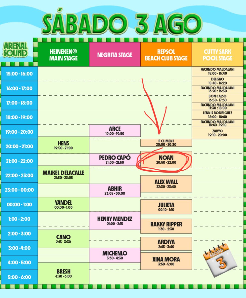 Que hoy tocamos en el Arenal Sounddd🔥 a quién veo por ahí? <a href="/ArenalSound/">Arenal Sound</a>