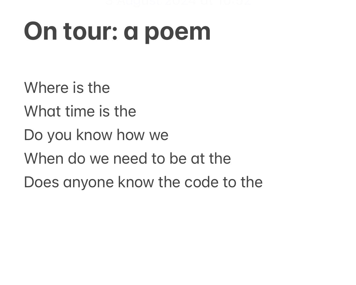 A beginners guide to touring